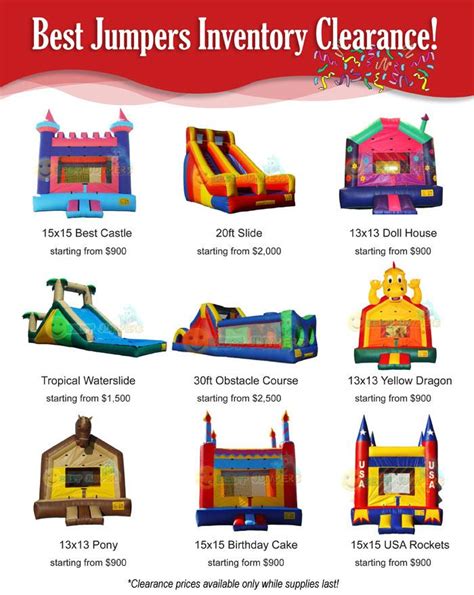 Special offer for magic jump inflatables
